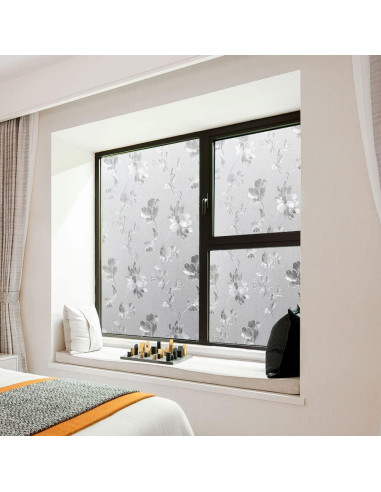 Calcomanías de Vidrio CODOBON Hibisco 60x200 cm Bloqueo UV