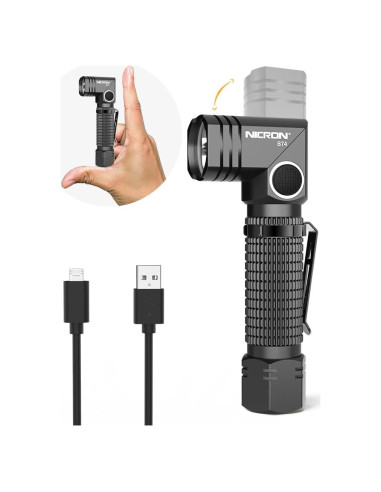 Linterna Recargable NICRON B74 700 Lúmenes IP65 5 Modos