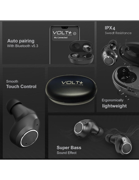 Auriculares Inalámbricos Bluetooth V5.3 VOLT PLUS XG01 IPX6 Auriculares Inalámbricos Bluetooth V5.3 VOLT PLUS XG01 IPX6