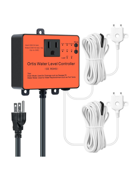 Interruptor Electrónico de Bomba Ortis Hi-Lo 110/220V Naranja Interruptor Electrónico de Bomba Ortis Hi-Lo 110/220V Naranja