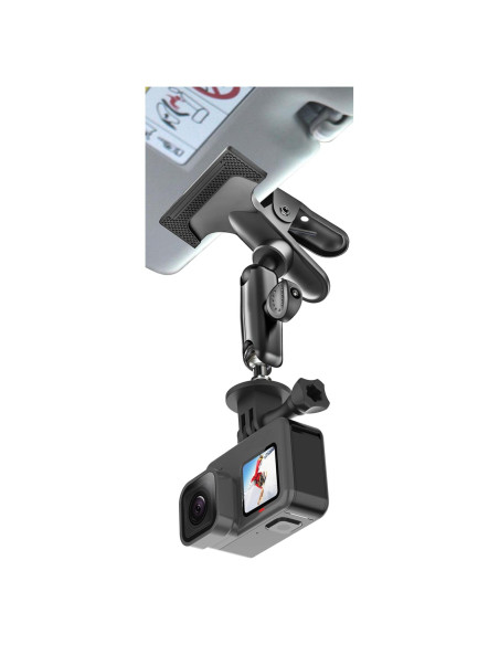 Soporte de cámara para visera de coche Woleyi - 360 ajustable Soporte de cámara para visera de coche Woleyi - 360 ajustable