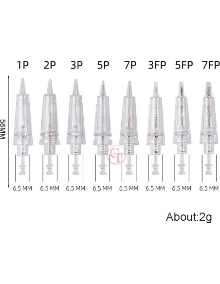 30 Agujas de Tatuaje Desechables TgoBeauty 0.18mm 1P para Maquillaje 30 Agujas de Tatuaje Desechables TgoBeauty 0.18mm 1P para Maquillaje