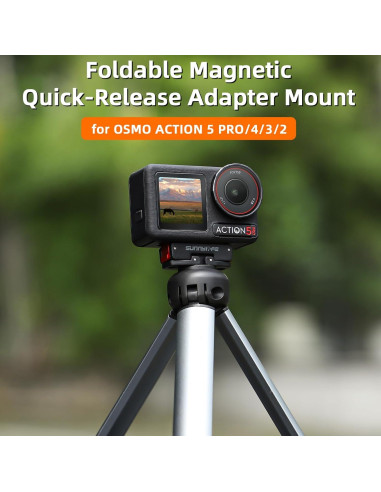 Adaptador de Montaje Magnético BEHORSE para DJI Osmo 360/Action 5 Pro