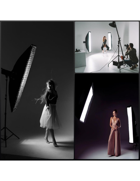 Godox Softbox 2PCS 30x120cm Montaje Bowens Iluminación Godox Softbox 2PCS 30x120cm Montaje Bowens Iluminación