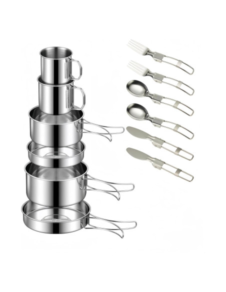 Set de utensilios de cocina para camping TititataOK 12 piezas Set de utensilios de cocina para camping TititataOK 12 piezas
