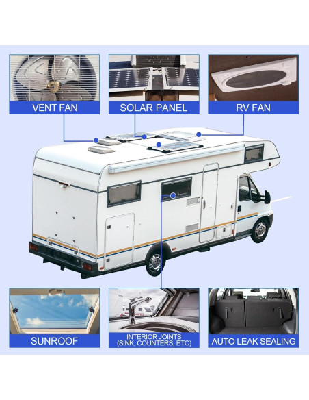 Sellador de Techo Autonivelante Survol - Blanco - 2 Paquetes Sellador de Techo Autonivelante Survol - Blanco - 2 Paquetes