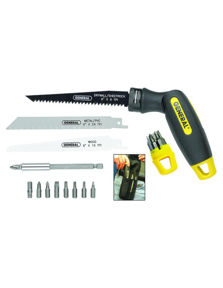 Destornillador y Sierra Multiusos 14 Piezas General Tools 86014 Destornillador y Sierra Multiusos 14 Piezas General Tools 86014
