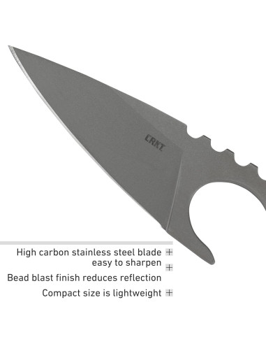 Cuchillo EDC CRKT SDN Hoja Fija Acero Inoxidable 6.73 cm