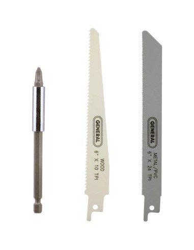 Destornillador y Sierra Multiusos 14 Piezas General Tools 86014