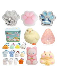 Kit de Juguetes Antiestrés Squishy 19 Piezas - Ideal Niños 4-12 Años
