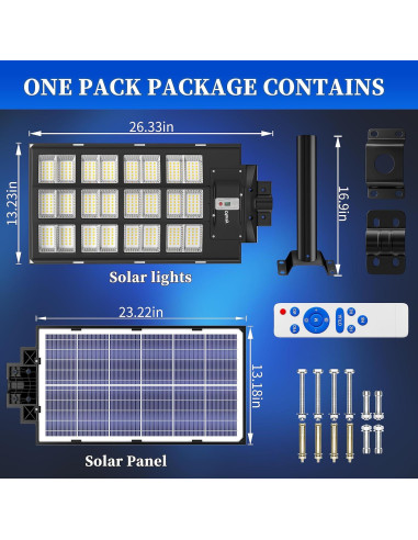 Luces Solares de Calle Ofuray Of-5600W 560000Lm LED 6500K
