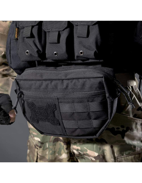 Bolsa Táctica de Caída EXCELENTE ELITE SPANKER Molle Negra Bolsa Táctica de Caída EXCELENTE ELITE SPANKER Molle Negra