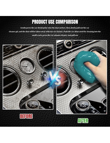 Gel de limpieza para automóviles QZTYTY 150g - Color Azul