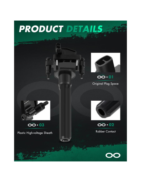 Bobina de Encendido SCITOO UF199 para Chrysler 2.7L 2003-2005 Bobina de Encendido SCITOO UF199 para Chrysler 2.7L 2003-2005