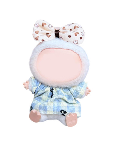 Conjunto de Ropa Elegante para Muñecas Labubu 17cm - Azul