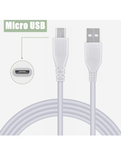 Cable de Carga Micro USB CJP-Geek 1.5m Blanco para COWIN SE7 2