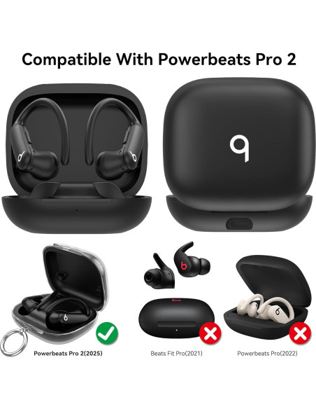 Funda TPU SkyArmor para Powerbeats Pro 2 - Negro Transparente Funda TPU SkyArmor para Powerbeats Pro 2 - Negro Transparente