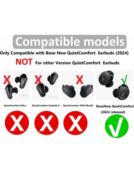Consejos de Silicona para Auriculares Bose QuietComfort 2024 - 6 Pares S/M/L Consejos de Silicona para Auriculares Bose QuietComfort 2024 - 6 Pares S/M/L