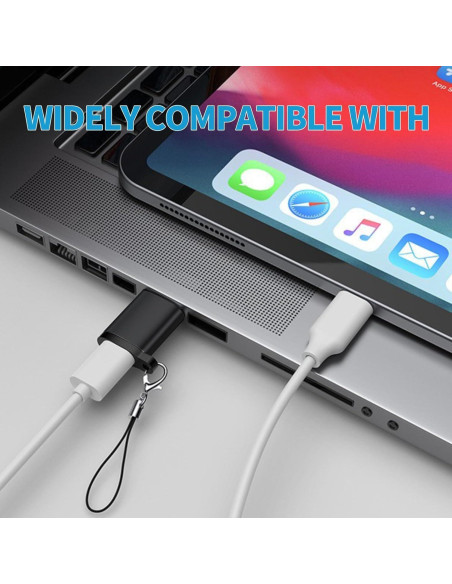 Adaptador USB a USB-C USHEMI Paquete de 2 - Cargador Tipo-C Adaptador USB a USB-C USHEMI Paquete de 2 - Cargador Tipo-C