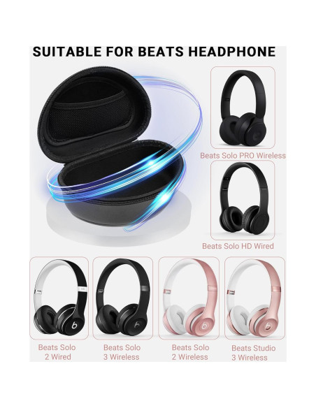 Funda Dura para Auriculares Beats - STUKCAZE, Negro, Impermeable Funda Dura para Auriculares Beats - STUKCAZE, Negro, Impermeable