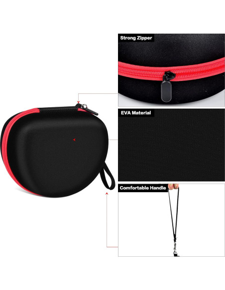 Funda Dura para Auriculares Skullcandy y Beats - Negra Funda Dura para Auriculares Skullcandy y Beats - Negra