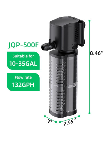 Filtro de Acuario FREESEA 5W 132GPH para 10-35 Galones