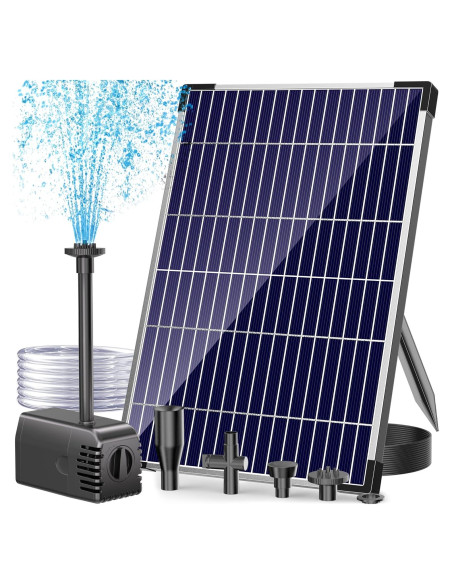 Bomba de Agua Solar Antfraer 12W 605L/h Ajustable para Jardín Bomba de Agua Solar Antfraer 12W 605L/h Ajustable para Jardín