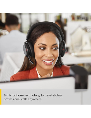 Auriculares Inalámbricos Jabra Evolve2 75 con ANC - Negro