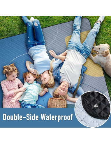 Manta de Picnic Extra Grande PY SUPER MODE Impermeable 210x200 cm