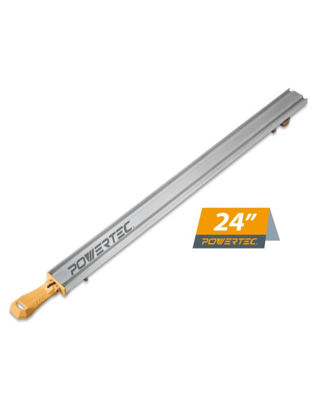 Guía de Sierra Circular POWERTEC 24"/61 cm con Abrazadera Guía de Sierra Circular POWERTEC 24"/61 cm con Abrazadera