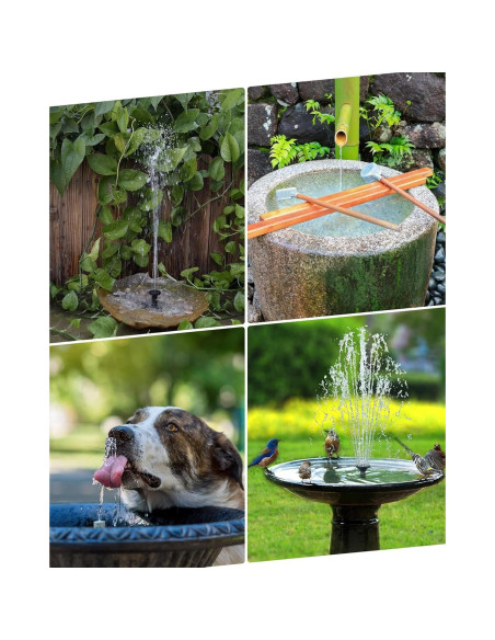 Fuente de Agua Solar Biling 3.5W para Baño de Aves y Jardín Fuente de Agua Solar Biling 3.5W para Baño de Aves y Jardín