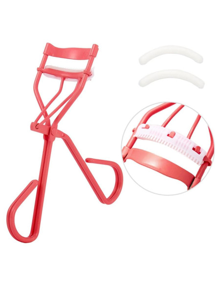 Rizador de Pestañas Uranian con Peine y 2 Almohadillas de Silicona Rizador de Pestañas Uranian con Peine y 2 Almohadillas de Silicona