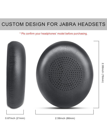 Almohadillas de Reemplazo Gvoears para Jabra Evolve2 65/40 y Elite 45h Almohadillas de Reemplazo Gvoears para Jabra Evolve2 65/40 y Elite 45h