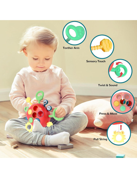 Juguetes Montessori para Bebés 6-18 Meses SC - 5 en 1 Juguetes Montessori para Bebés 6-18 Meses SC - 5 en 1