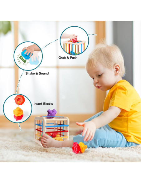 Juguetes Montessori para Bebés 6-18 Meses SC - 5 en 1 Juguetes Montessori para Bebés 6-18 Meses SC - 5 en 1