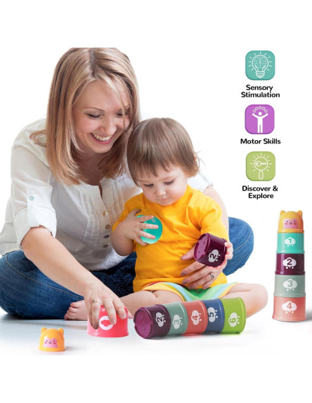 Juguetes Montessori para Bebés 6-18 Meses SC - 5 en 1 Juguetes Montessori para Bebés 6-18 Meses SC - 5 en 1