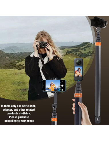 Palo de Selfie Extensible Loiezuir 3M para Insta360 X3/X2
