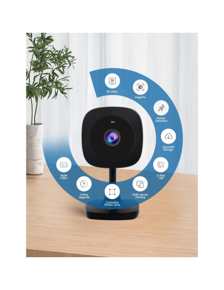 Cámara de Seguridad para Mascotas Viigytek X20 2K con Audio Cámara de Seguridad para Mascotas Viigytek X20 2K con Audio