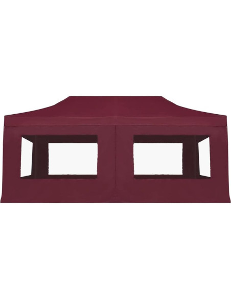Carpa de Fiesta Plegable RINDIGOO 5.8x3m Rojo Vino con Paredes Carpa de Fiesta Plegable RINDIGOO 5.8x3m Rojo Vino con Paredes