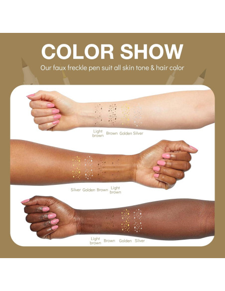 Bolígrafo de Pecas Wugbc 4 Colores Brillantes a Prueba de Agua Bolígrafo de Pecas Wugbc 4 Colores Brillantes a Prueba de Agua