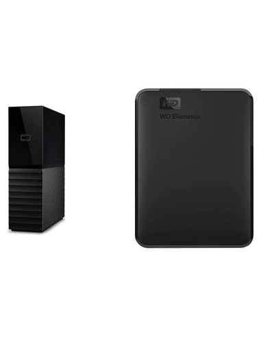 Disco Duro Externo 18TB WD Mi Libro + 5TB WD Elementos USB 3.0