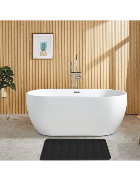 Alfombrillas de Baño RUN HELIX 3 Piezas Espuma Memoria Negro Alfombrillas de Baño RUN HELIX 3 Piezas Espuma Memoria Negro