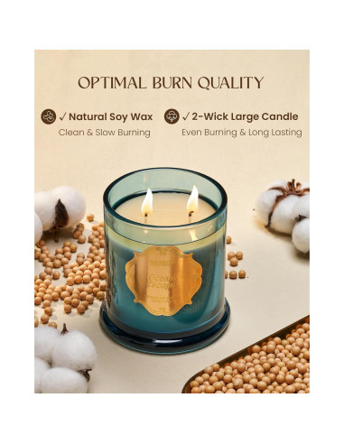 Vela Aromática M&SENSE OceanEscape 360g Soja Natural 75h