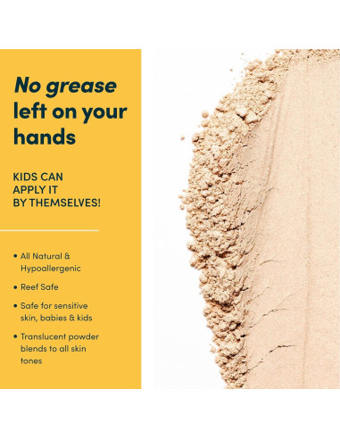 Protector Solar Mineral en Polvo Bada Boom SPF 50 para Niños