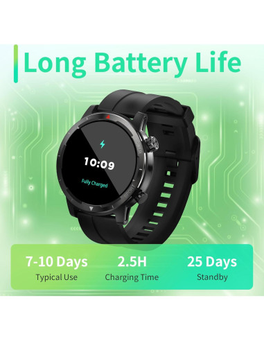 Reloj Inteligente EZON S9 con GPS y Pantalla AMOLED 1.43"