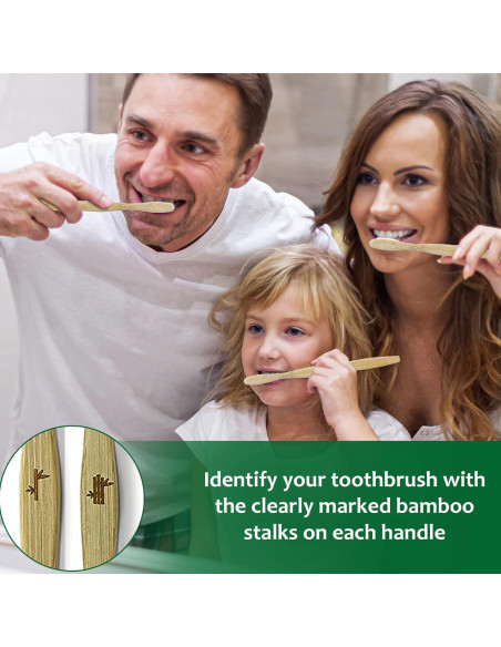 Cepillos de Dientes de Bambú Palm Naki - Paquete de 10 Unidades Cepillos de Dientes de Bambú Palm Naki - Paquete de 10 Unidades