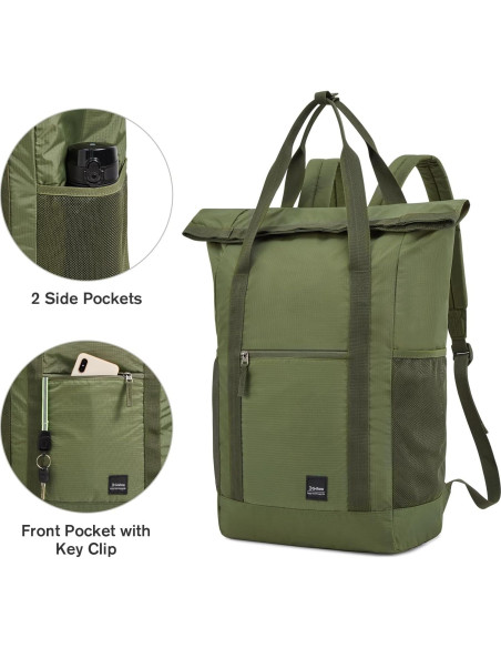 Mochila Plegable Impermeable G4Free 40L Verde Militar Mochila Plegable Impermeable G4Free 40L Verde Militar
