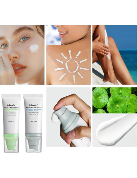 Protector Solar Facial SPF 50 Centella Asiatica 2PCS - Hidratante Protector Solar Facial SPF 50 Centella Asiatica 2PCS - Hidratante