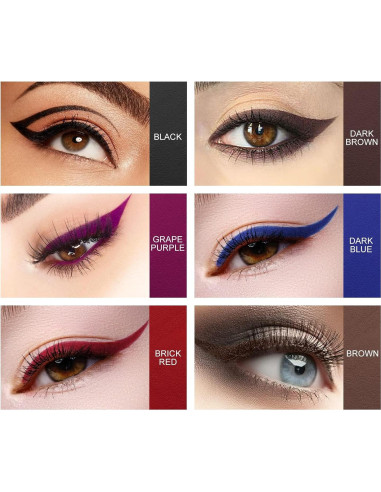 Conjunto de Lápices de Eyeliner 14 Colores Ownest Profesional