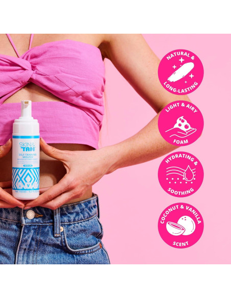 Mousse Autobronceador Skinny Tan - Fórmula Larga Duración 142g Mousse Autobronceador Skinny Tan - Fórmula Larga Duración 142g